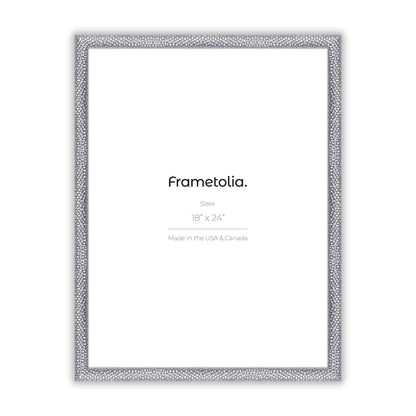 Hammered Silver Medium Width Wall Frame