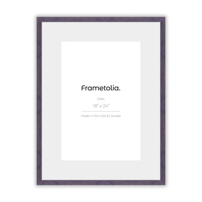 Purple Iris Narrow Width Wall Frame
