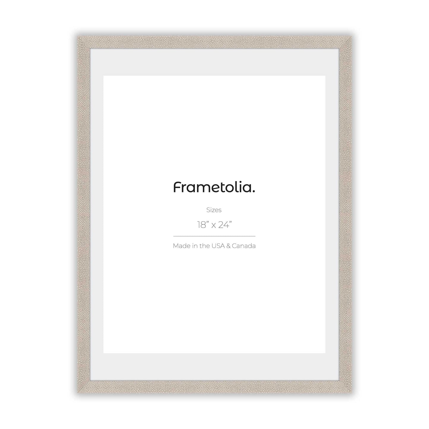 [Color:Bone Shagreen],[Mat:Narrow Mat], Picture frame