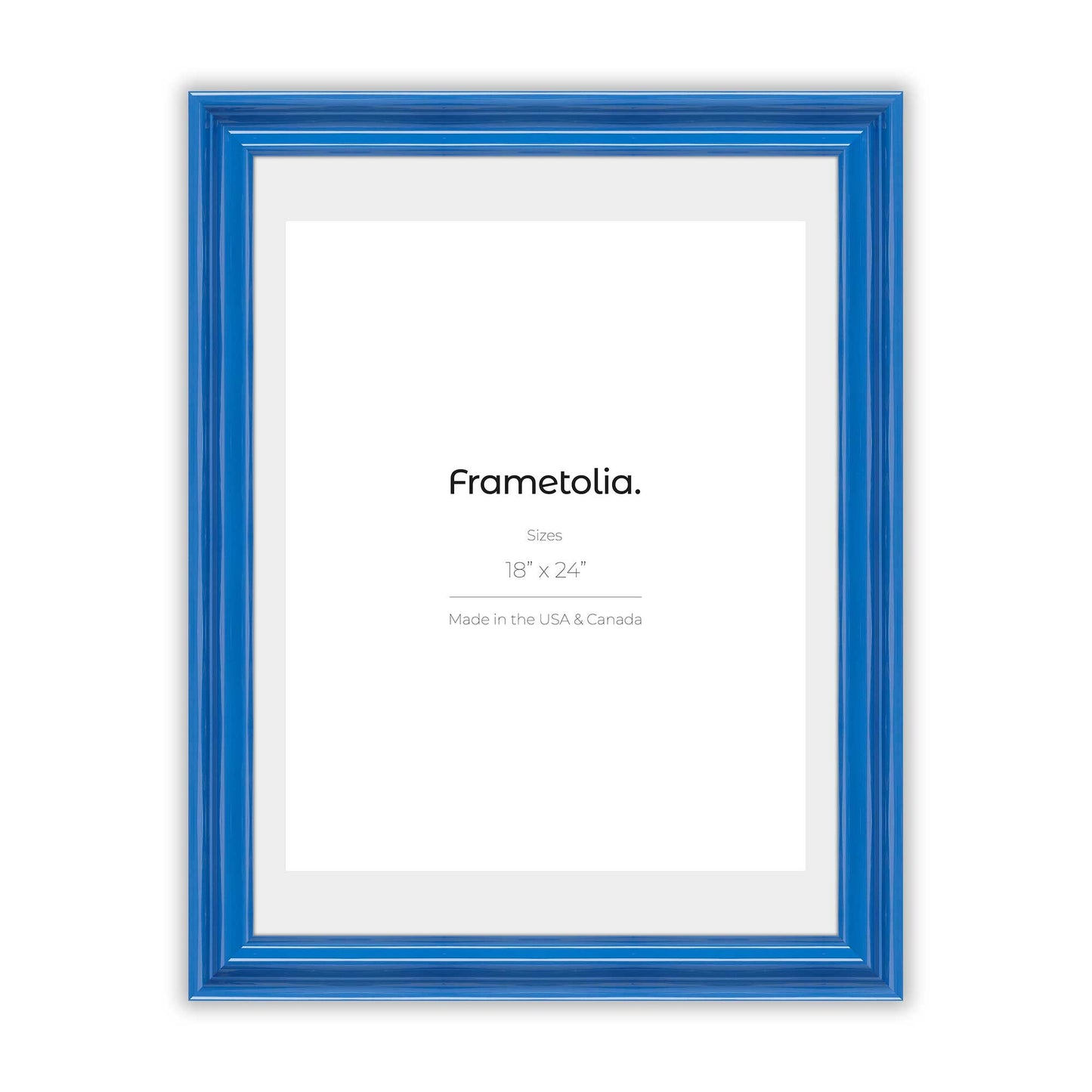 Seaport Blue Wide Width Wall Frame