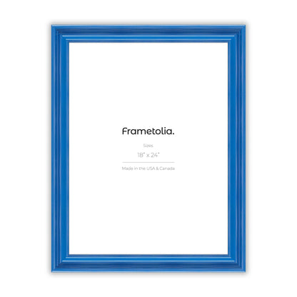 Seaport Blue Wide Width Wall Frame