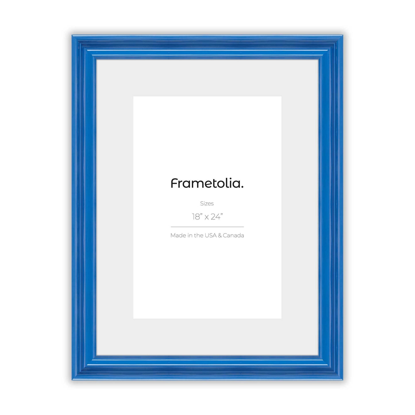 Seaport Blue Wide Width Wall Frame