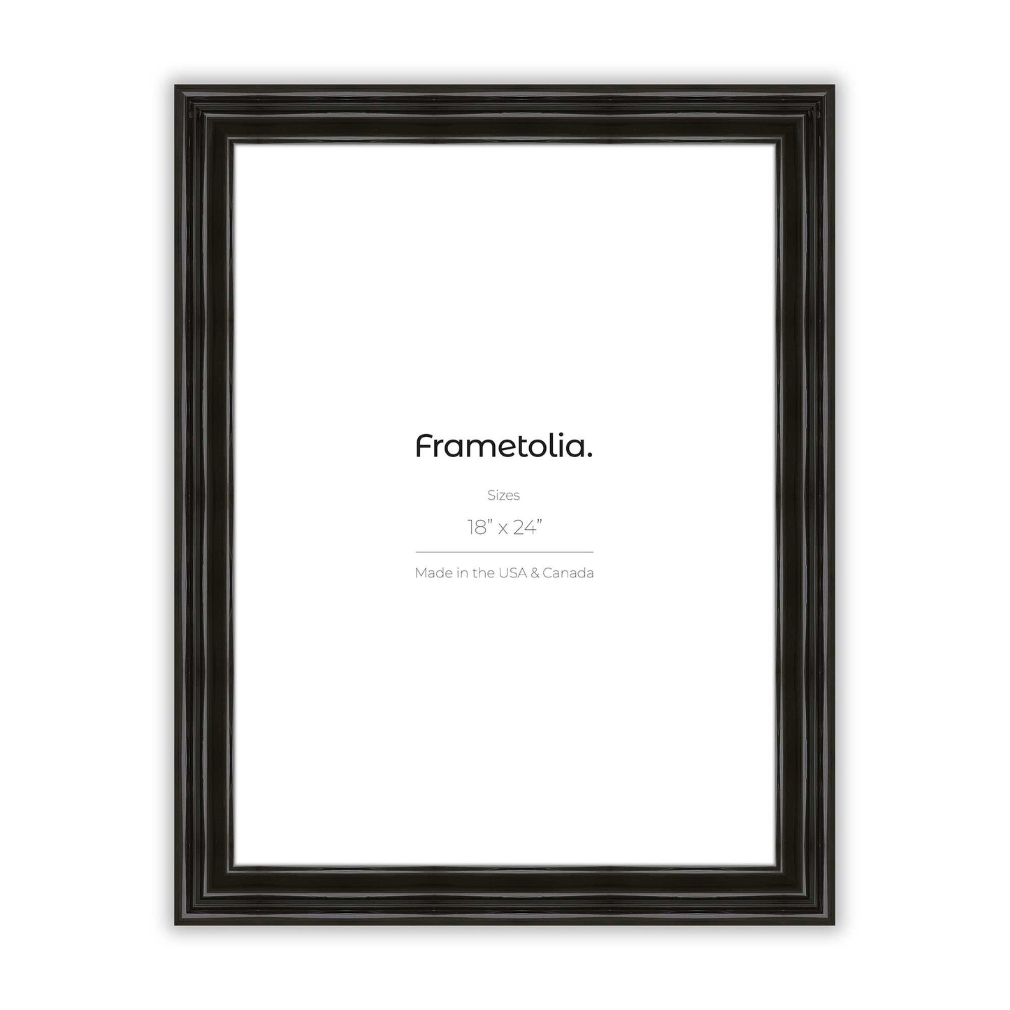 Electric Black Gloss Wide Width Wall Frame
