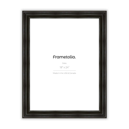 Electric Black Gloss Wide Width Wall Frame