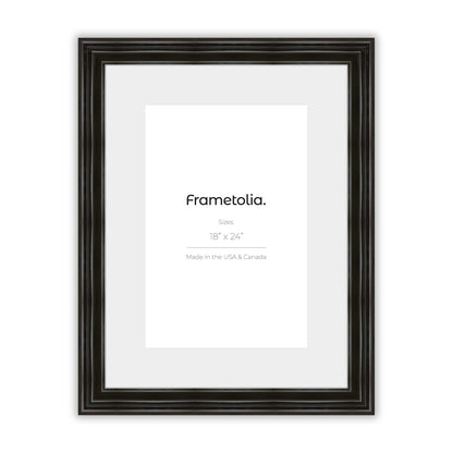 Electric Black Gloss Wide Width Wall Frame