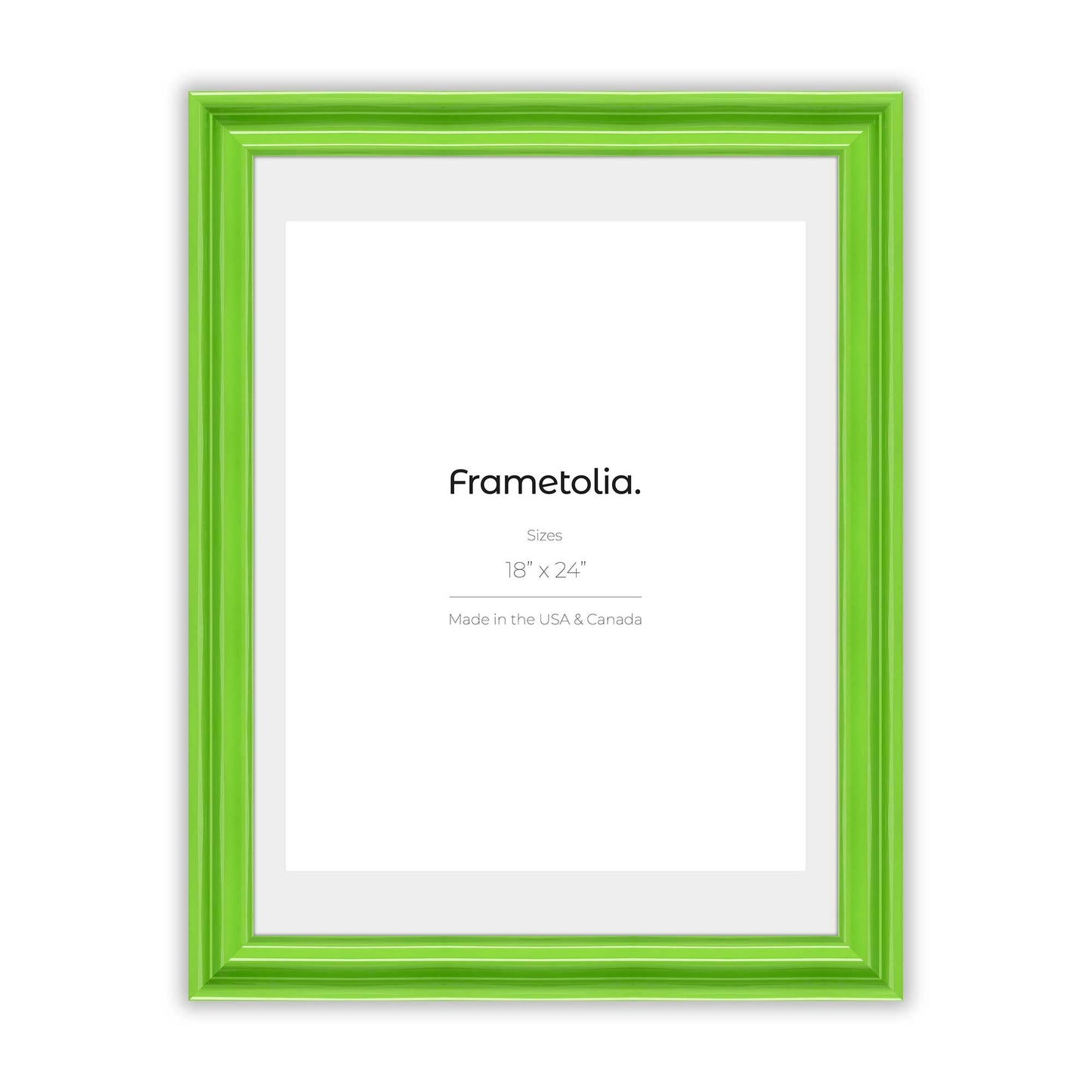 [Color:Fresh Lime Gloss],front of picture frame