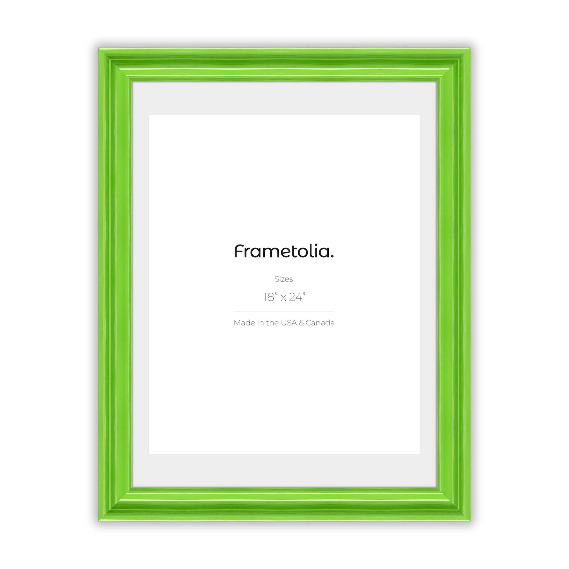 [Color:Fresh Lime Gloss],front of picture frame