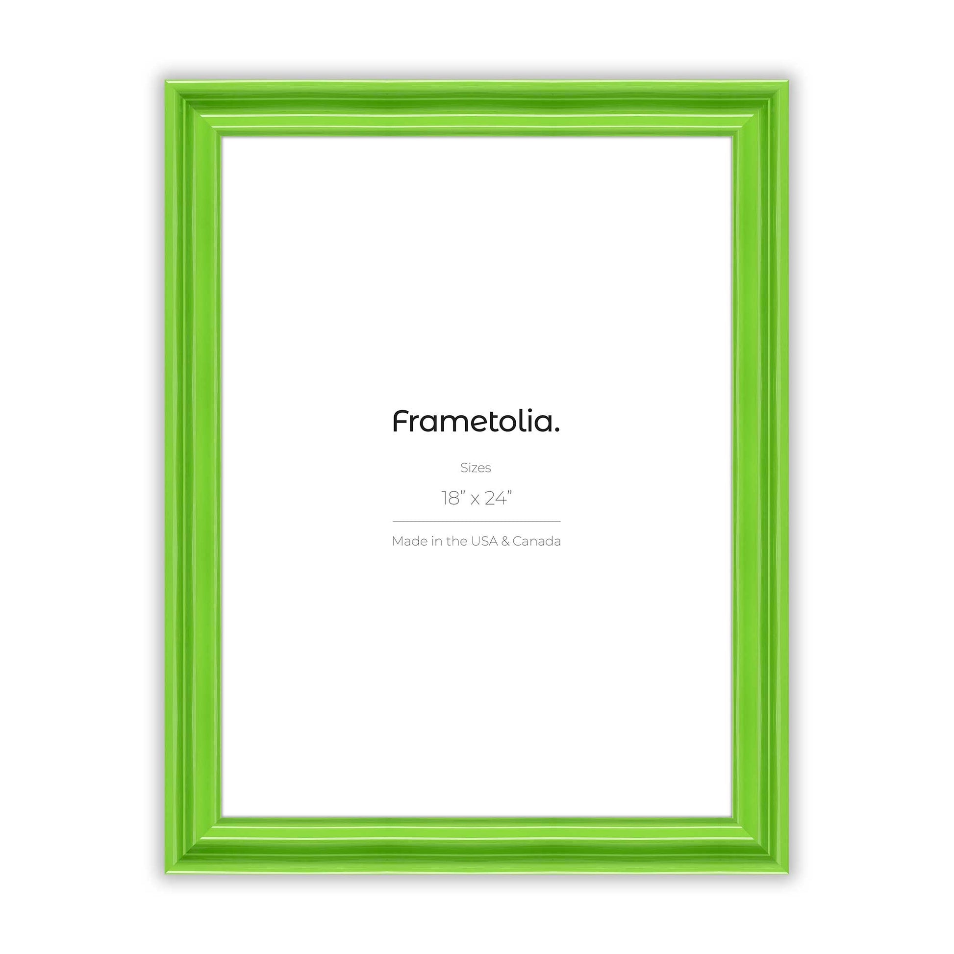 [Color:Fresh Lime Gloss],front of picture frame