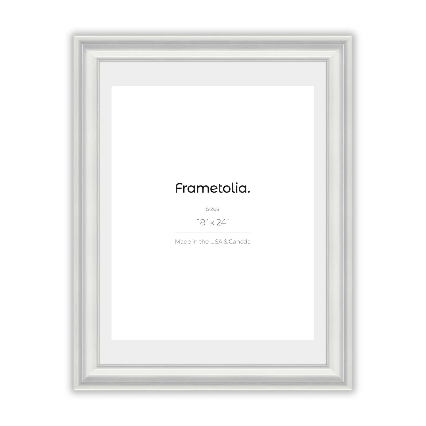 Electric White Gloss Wide Width Wall Frame