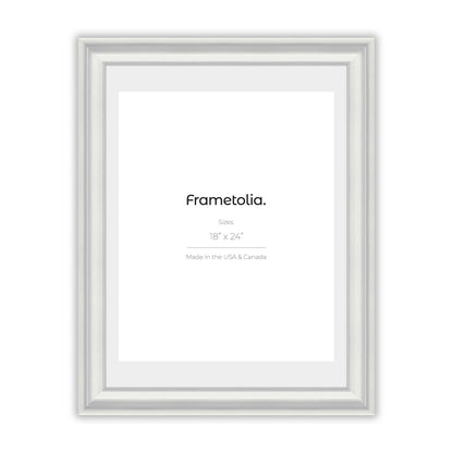 Electric White Gloss Wide Width Wall Frame