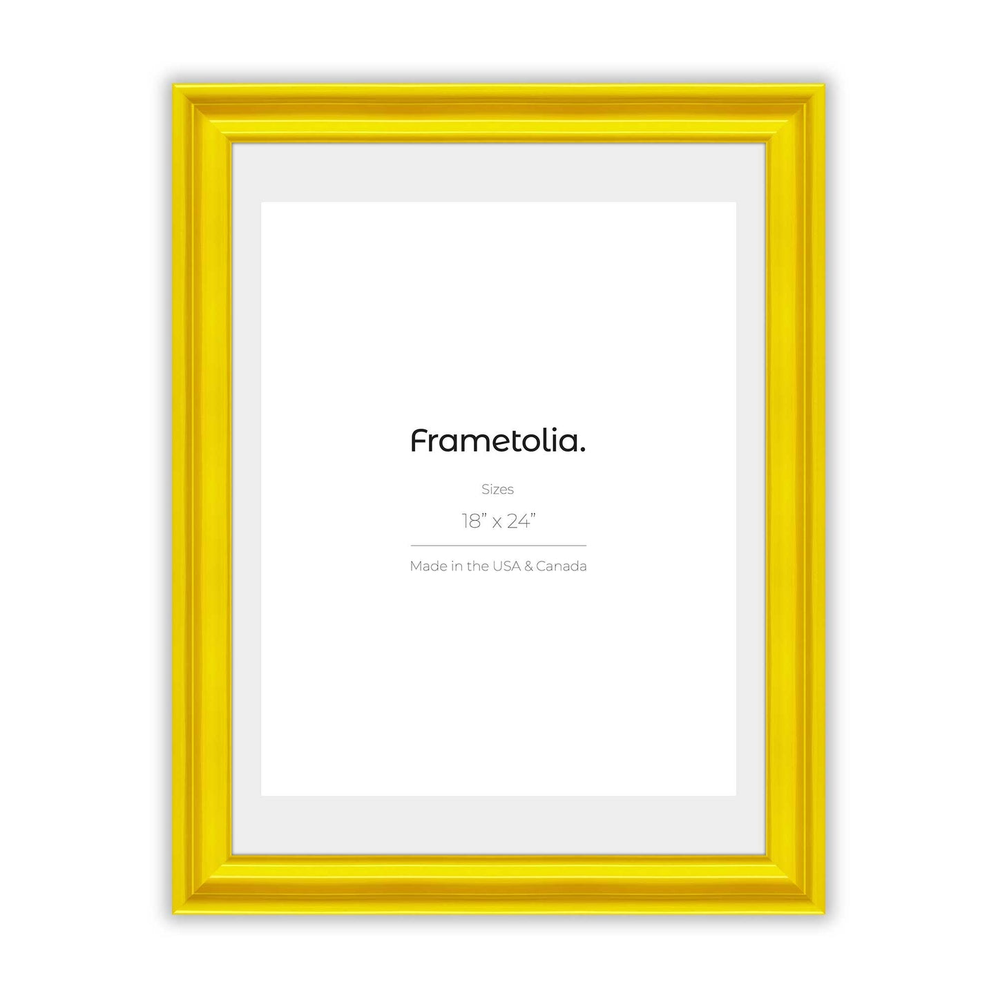 Sunburst Yellow Wide Width Wall Frame