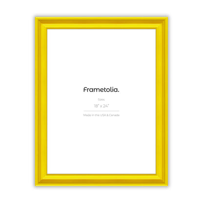 Sunburst Yellow Wide Width Wall Frame