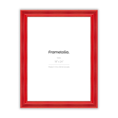 Cherry Red Gloss Wide Width Wall Frame