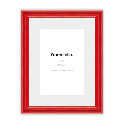 Cherry Red Gloss Wide Width Wall Frame