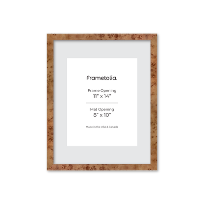 11" x 14" Golden Burlwood Verona Wall Frame
