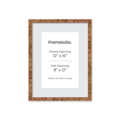 12" x 16" Golden Burlwood Verona Wall Frame
