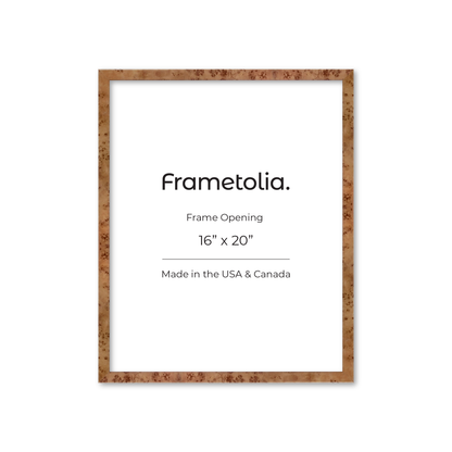 16" x 20" Golden Burlwood Verona Wall Frame