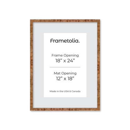 18" x 24" Golden Burlwood Verona Wall Frame