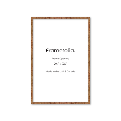 24" x 36" Golden Burlwood Verona Wall Frame