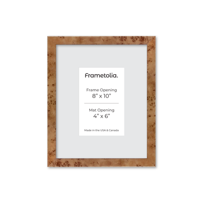 8" x 10" Golden Burlwood Verona Wall Frame