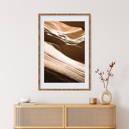 Golden Burlwood Verona Wall Frame Hanging on the wall