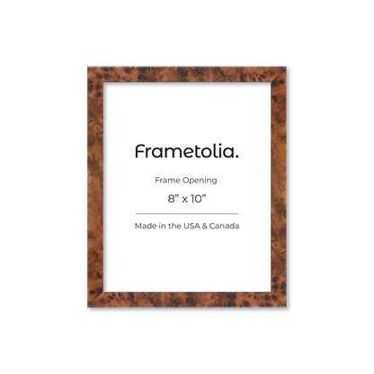 8" x 10" Amber Burlwood Verona Wall Frame