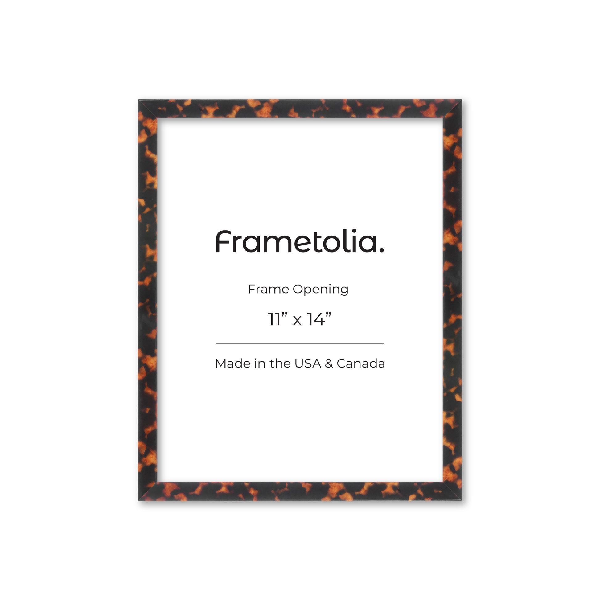 11" x 14" Tortoise Burlwood Verona Wall Frame