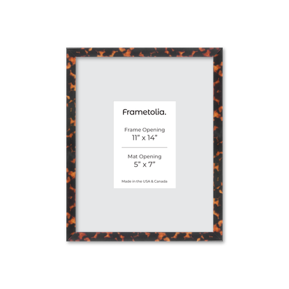 11" x 14" Tortoise Burlwood Verona Wall Frame