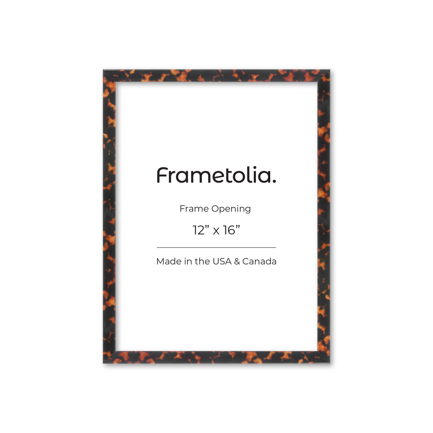 12" x 16" Tortoise Burlwood Verona Wall Frame