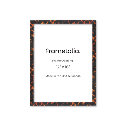 12" x 16" Tortoise Burlwood Verona Wall Frame