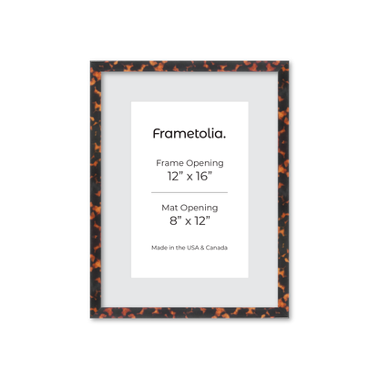 12" x 16" Tortoise Burlwood Verona Wall Frame