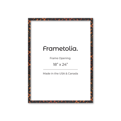 18" x 24" Tortoise Burlwood Verona Wall Frame