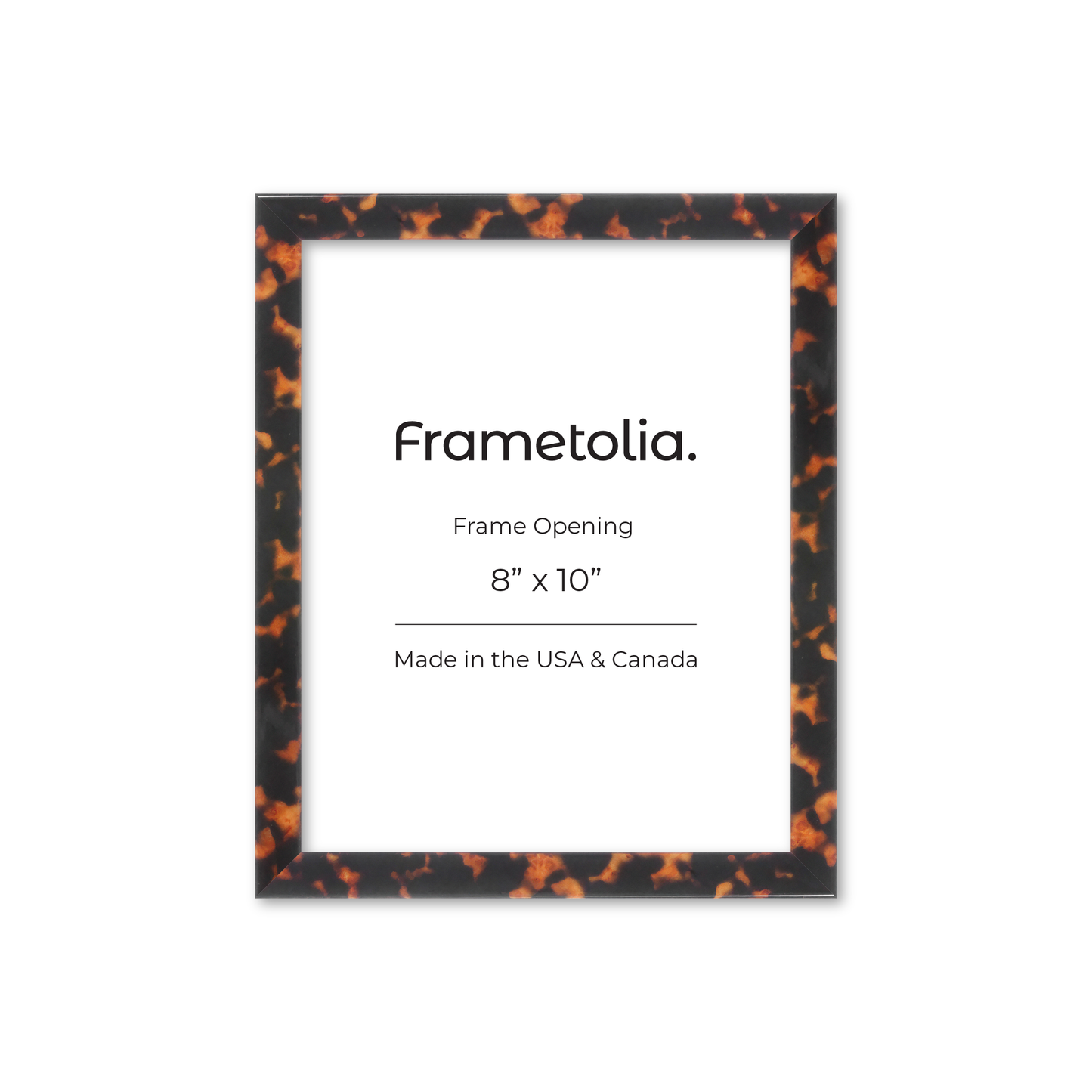 8" x 10" Tortoise Burlwood Verona Wall Frame