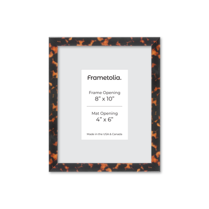 8" x 10" Tortoise Burlwood Verona Wall Frame