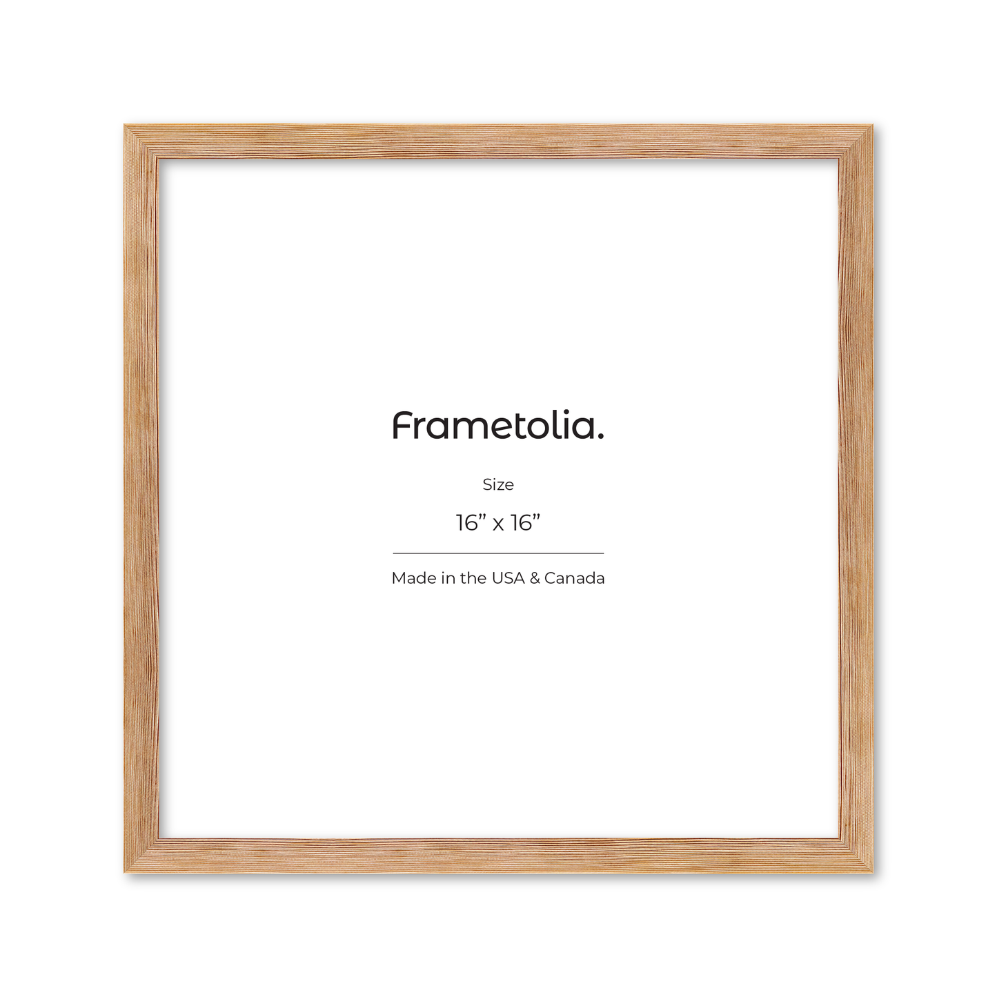16" x 16" White Wash Natural Sierra Wall Frame