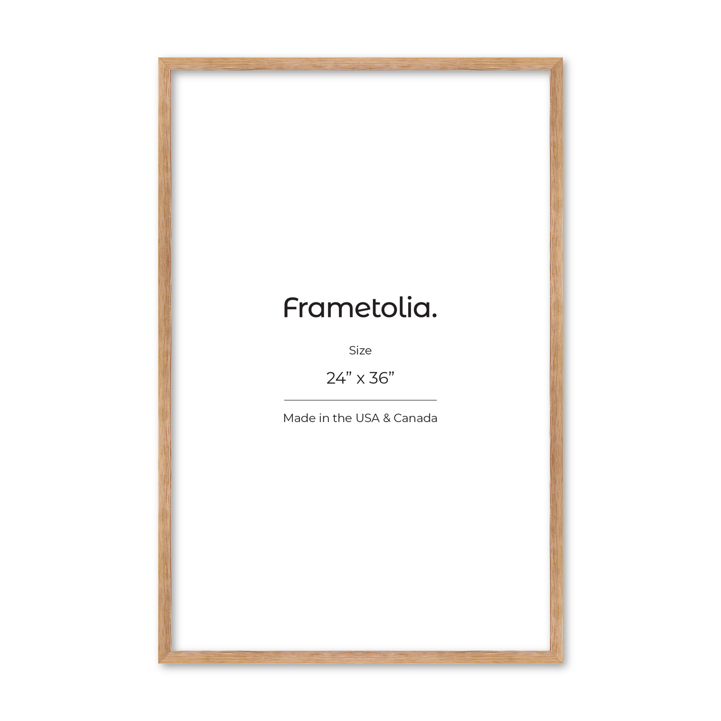 24" x 36" White Wash Natural Sierra Wall Frame