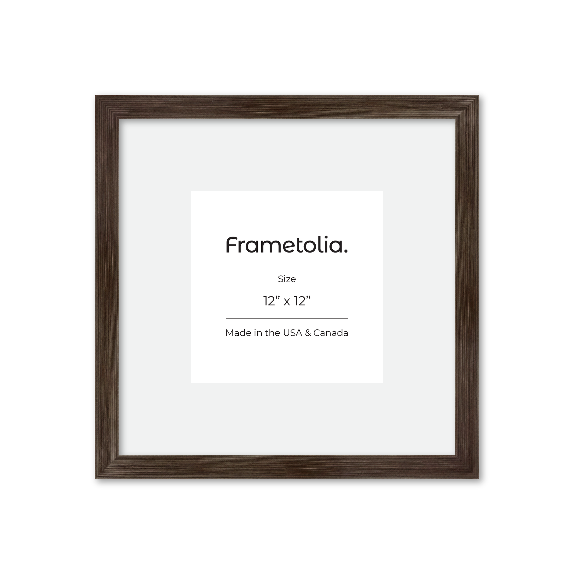 12" x 12" Soft Charcoal Sierra Wall Frame