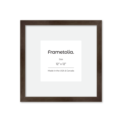 12" x 12" Soft Charcoal Sierra Wall Frame