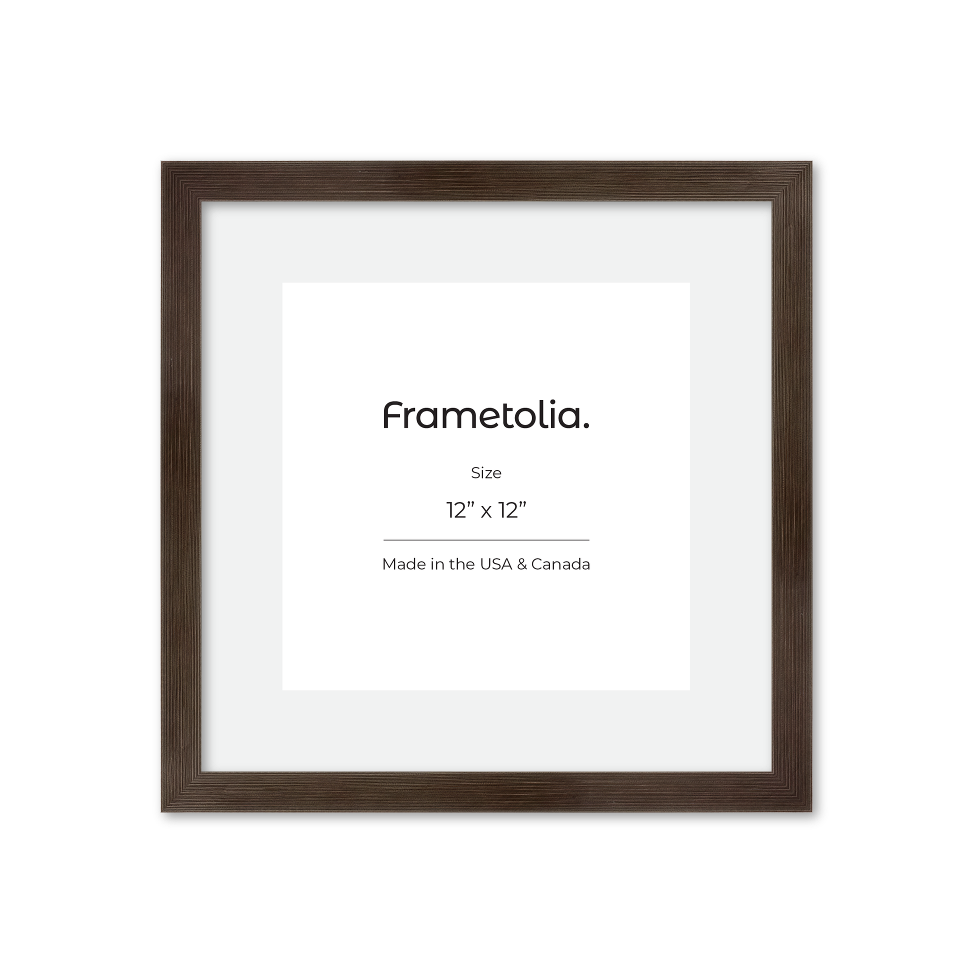 12" x 12" Soft Charcoal Sierra Wall Frame