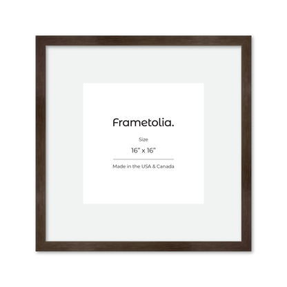 16" x 16" Soft Charcoal Sierra Wall Frame