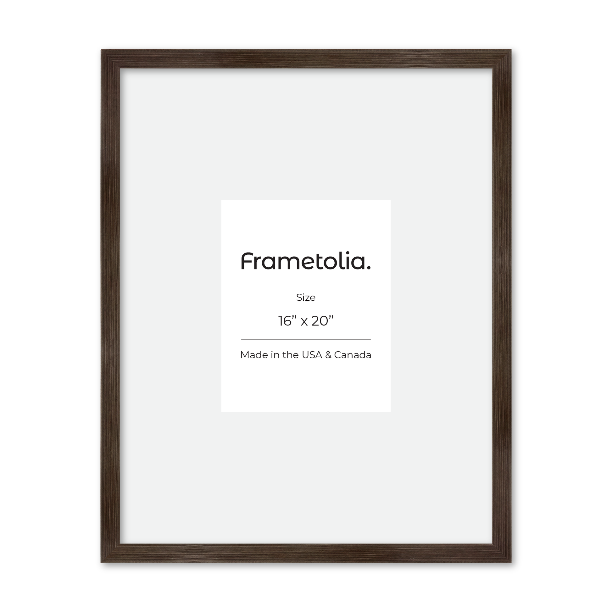 16" x 20" Soft Charcoal Sierra Wall Frame