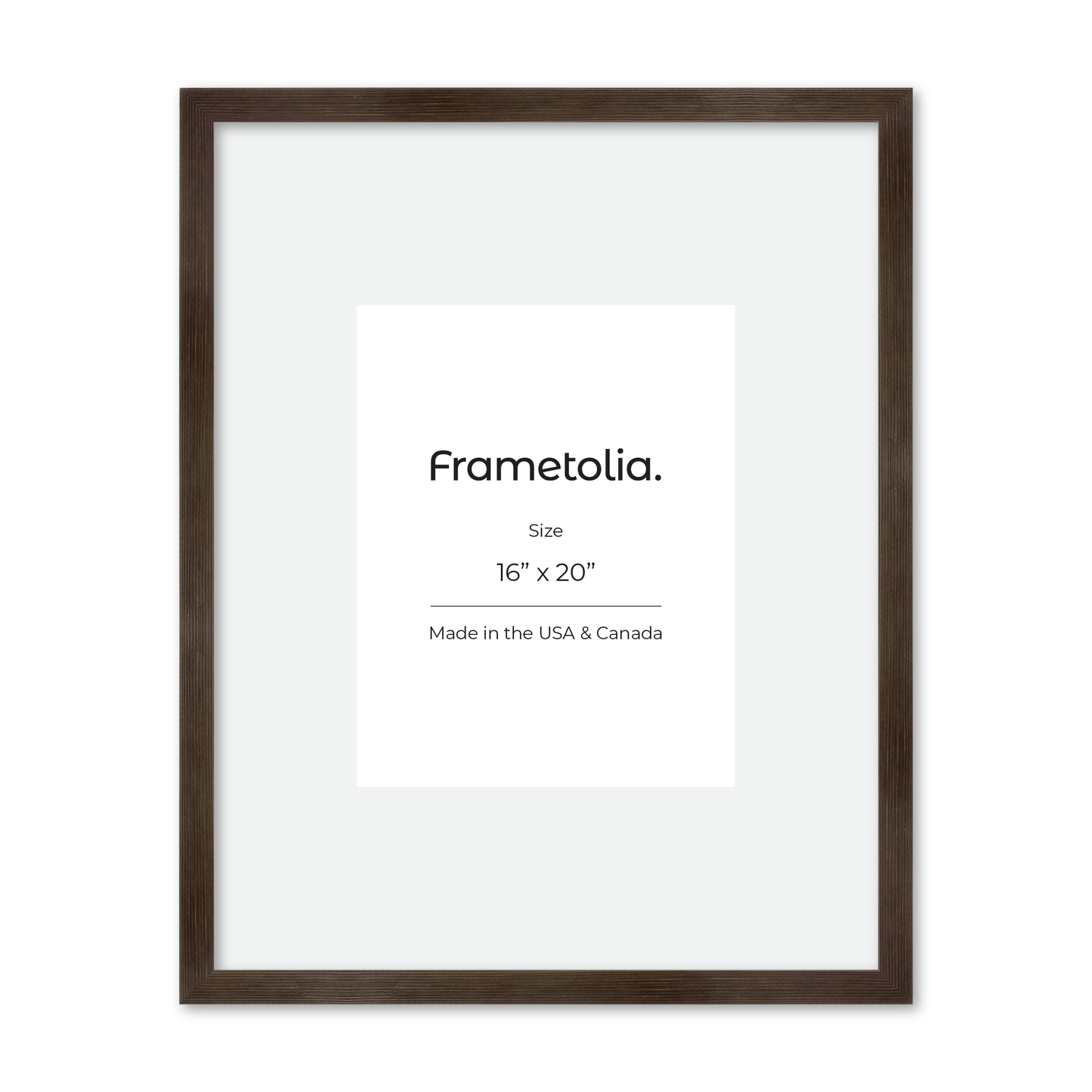 16" x 20" Soft Charcoal Sierra Wall Frame