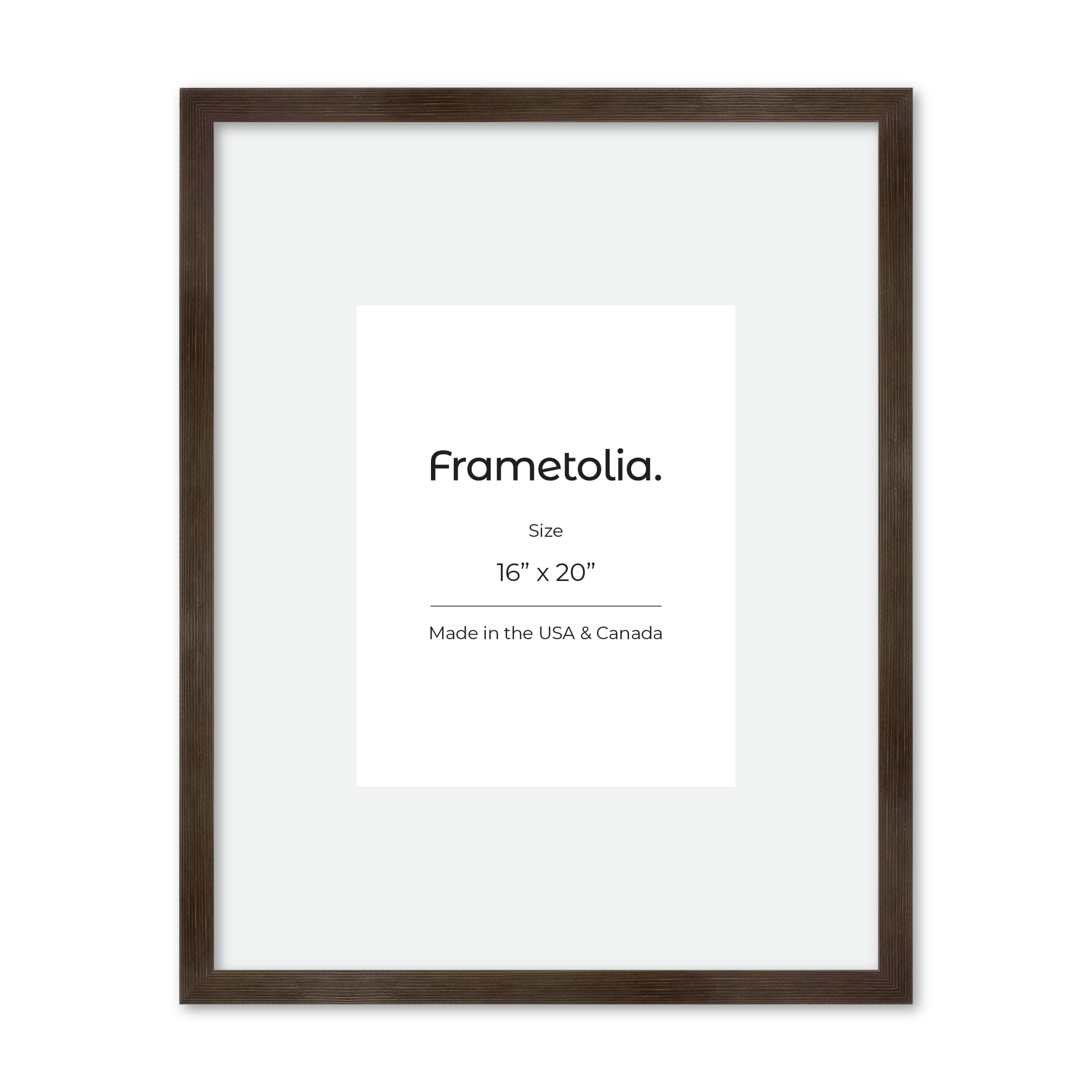 16" x 20" Soft Charcoal Sierra Wall Frame