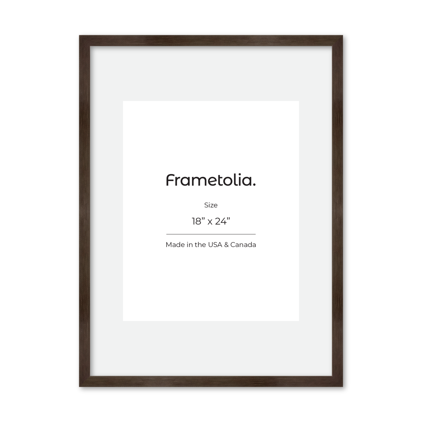 18" x 24" Soft Charcoal Sierra Wall Frame