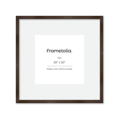 20" x 20" Soft Charcoal Sierra Wall Frame