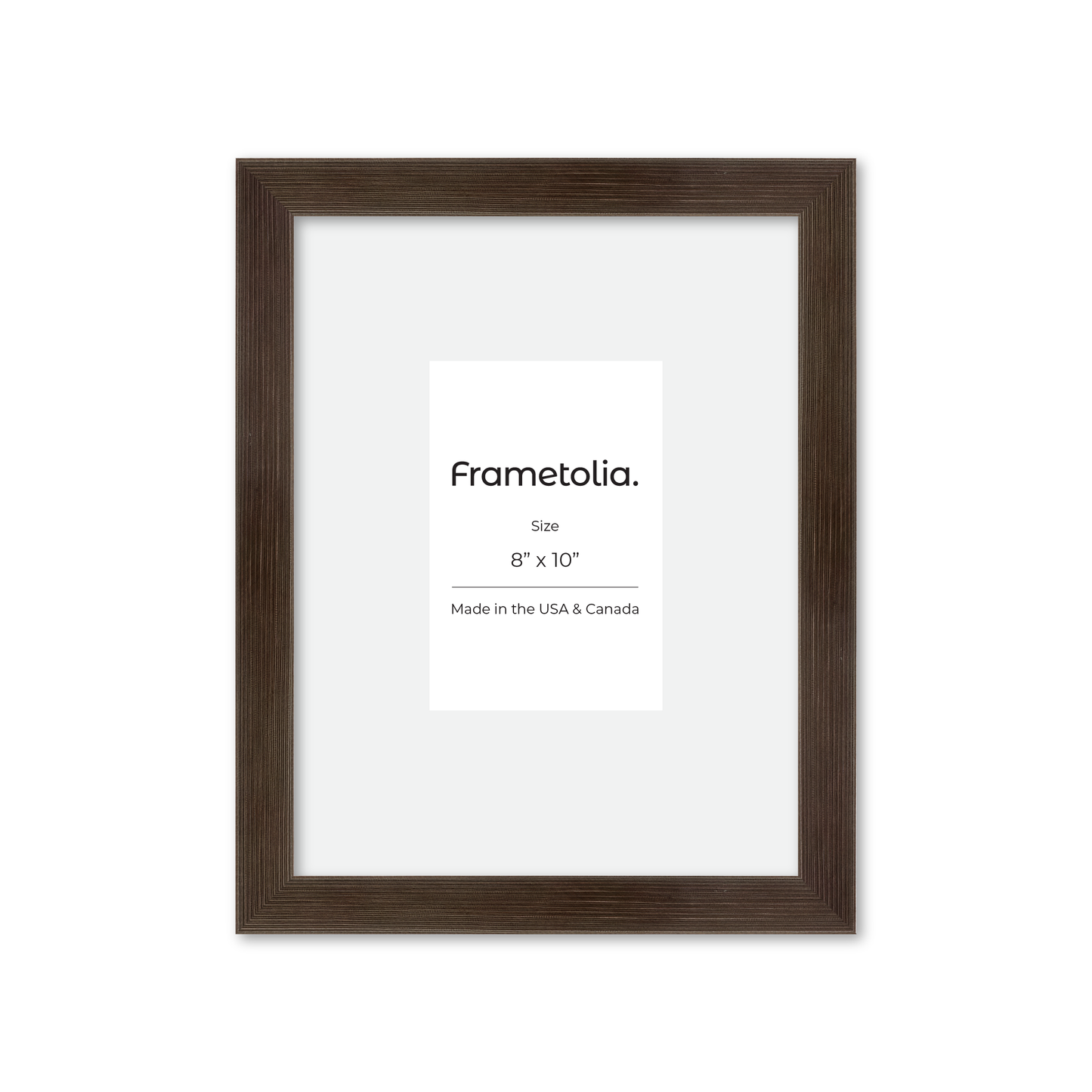 8" x 10" Soft Charcoal Sierra Wall Frame