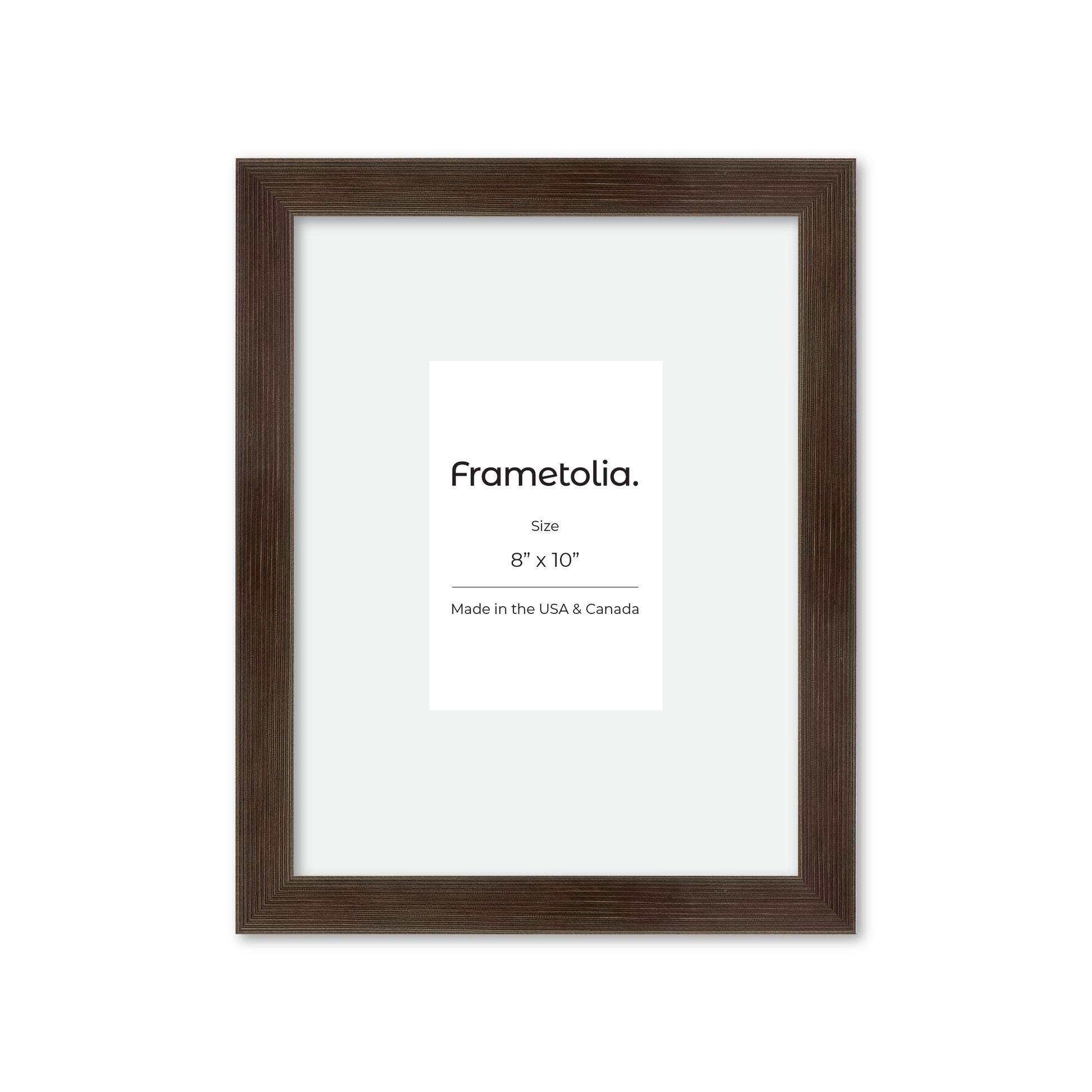 8" x 10" Soft Charcoal Sierra Wall Frame