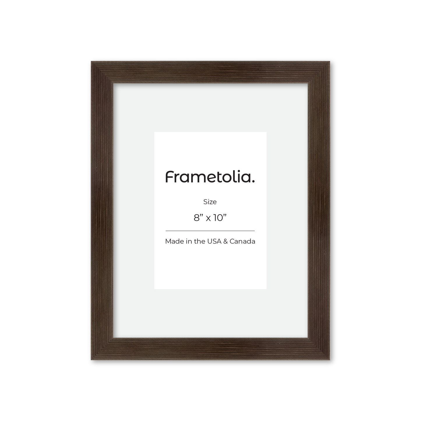 8" x 10" Soft Charcoal Sierra Wall Frame