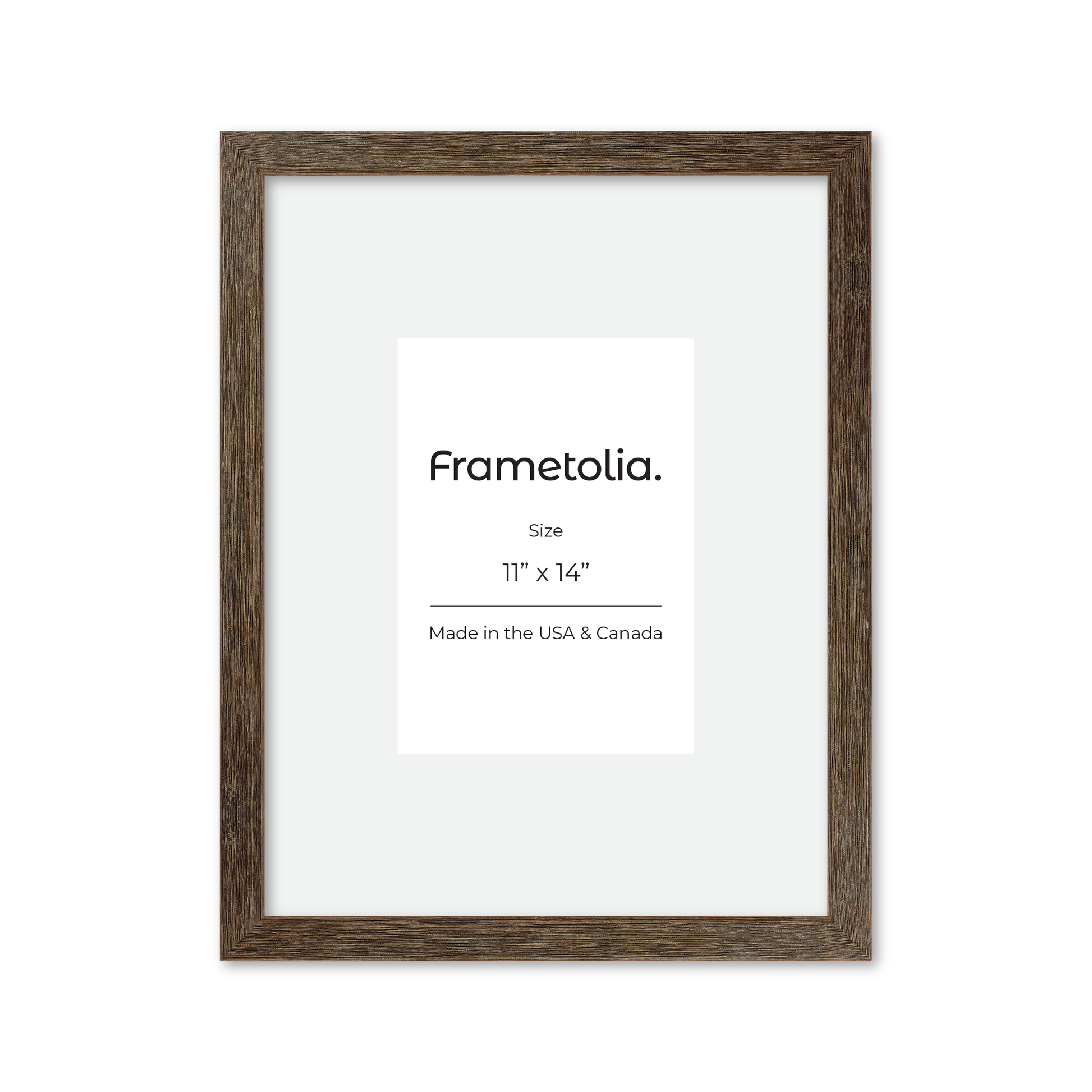 11" x 14" Soft Gray Sierra Wall Frame