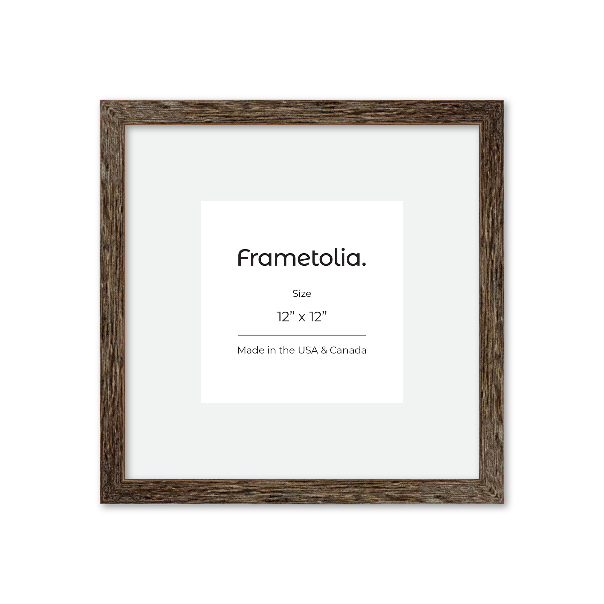 12" x 12" Soft Gray Sierra Wall Frame